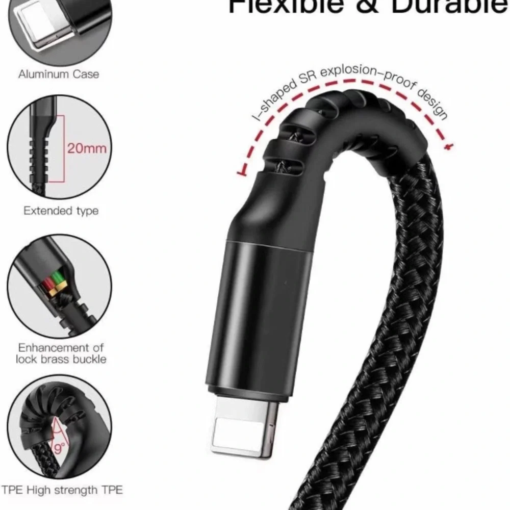 Coiled USB Cable for Car- 2 Qty/Sets